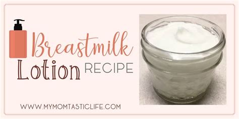 Breastmilk lotion recipe