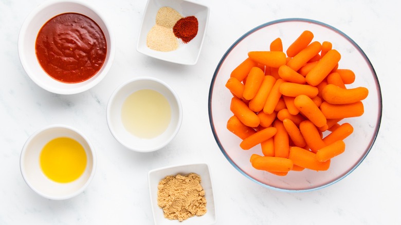 Ingredients for buffalo carrots